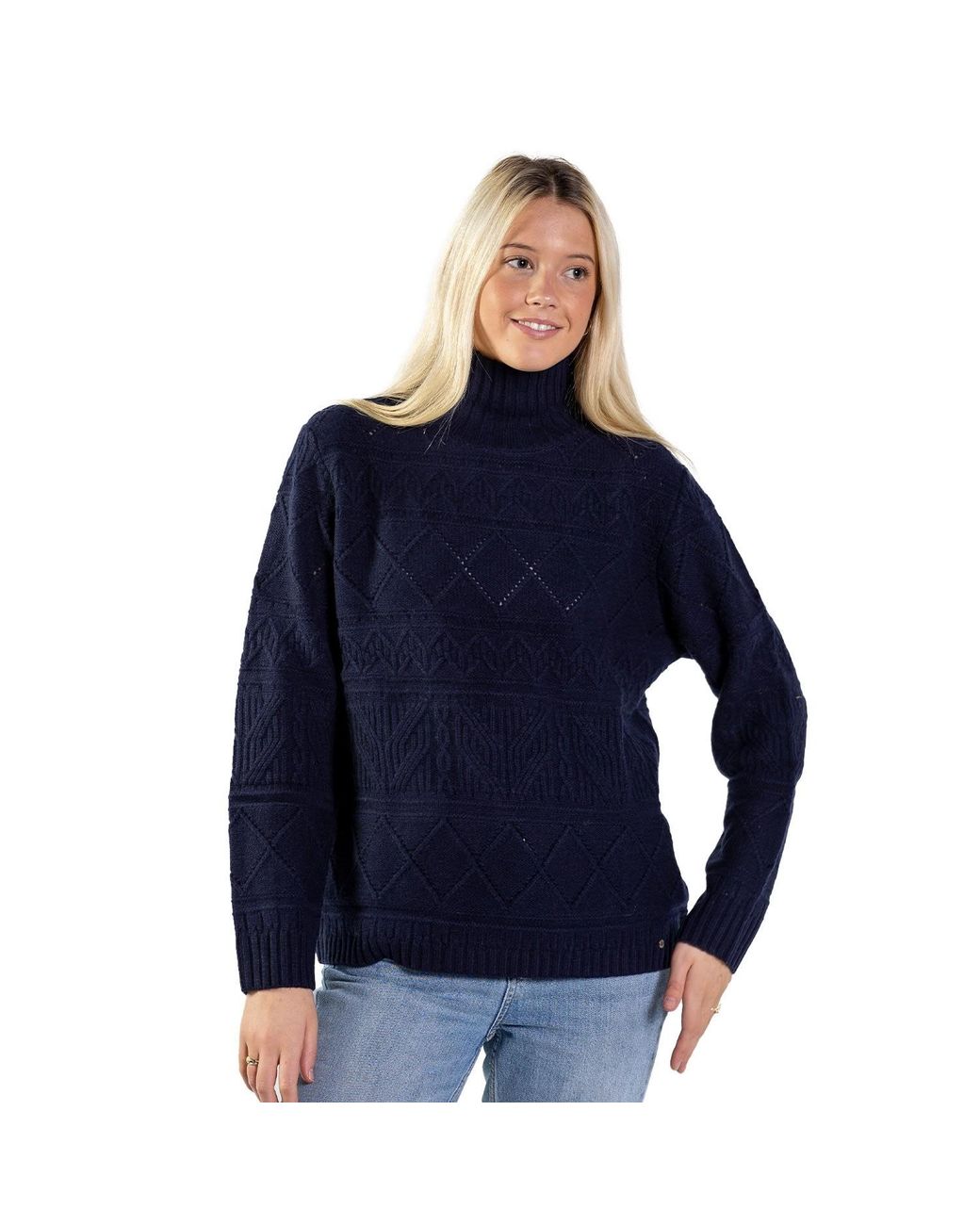 tirillm Blue Maja Soft Texture Knitted Pullover