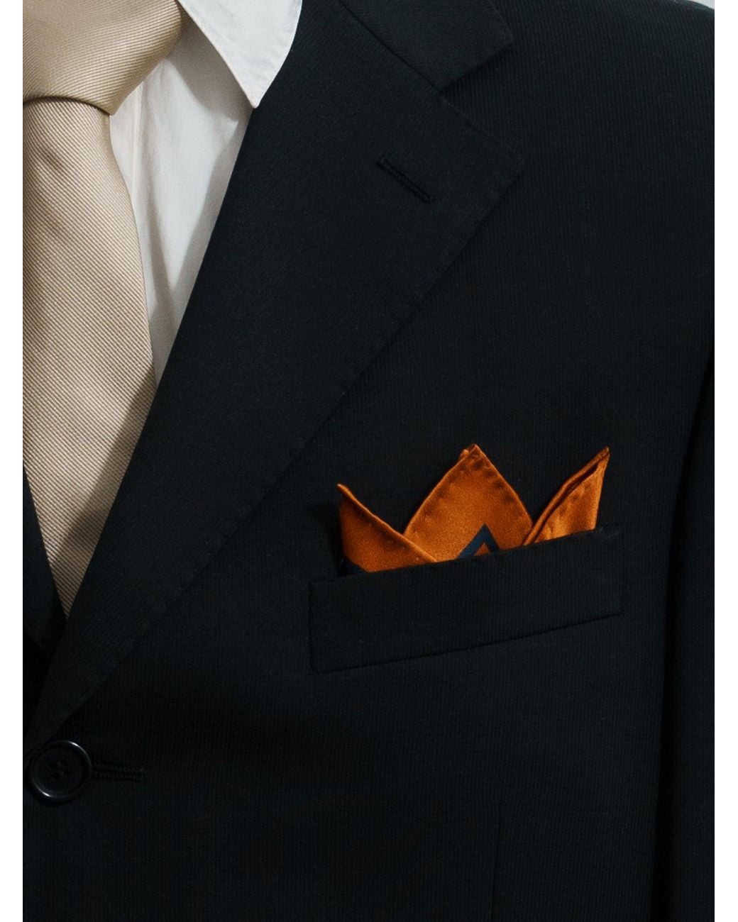 Lost Pattern Blue Noir Floral Silk Pocket Square for men