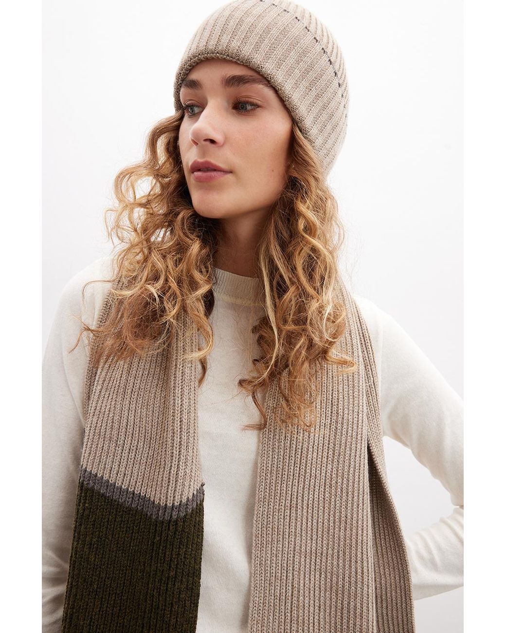 Peraluna Green Sorrel Knit Scarf
