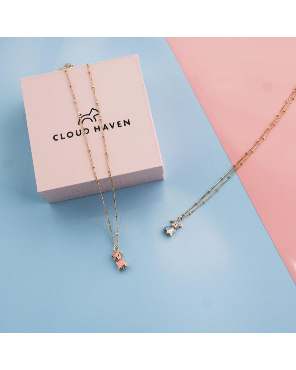 Cloud Haven Metallic Mini Bulldog Sweetie Pendant