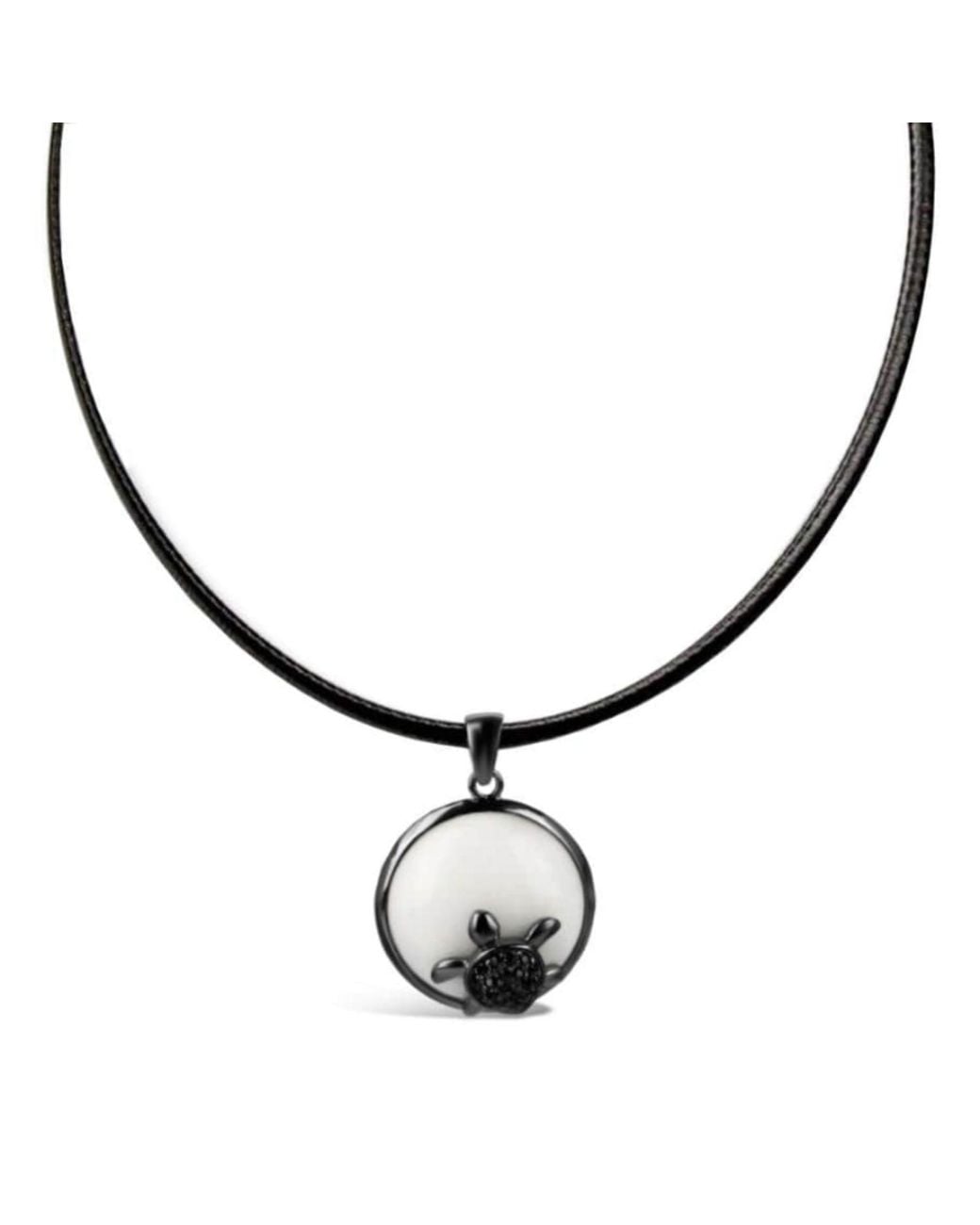 Bellus Domina Metallic Sterling And Turtle Necklace
