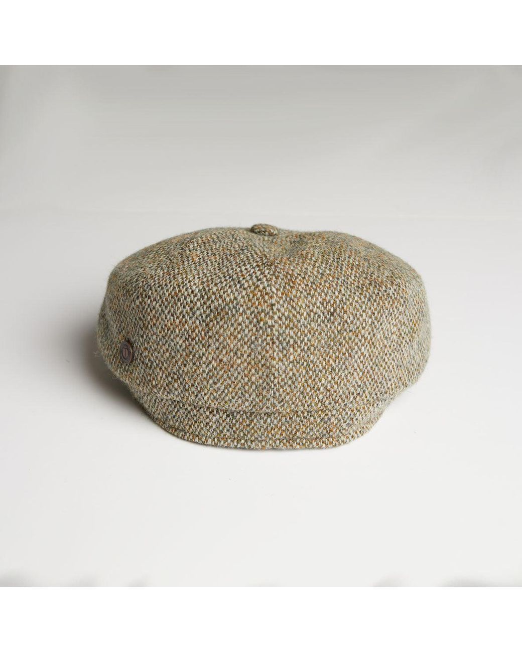 Dasmarca Hats Natural Harrison Grove Light Harris Tweed Newsboy Cap for men