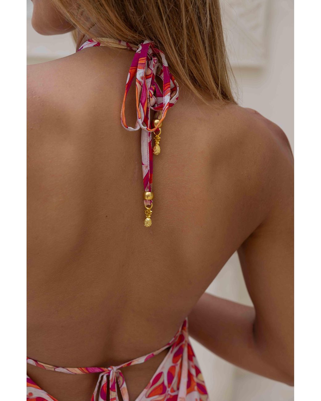 Sophia Alexia Pink Floral Fusion Silk Ibiza Dress