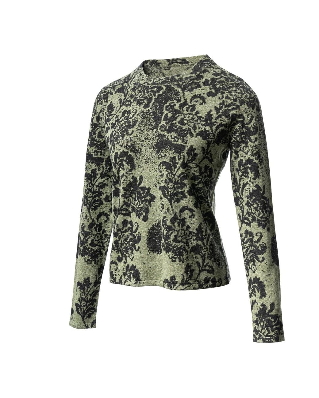 Fully Fashioning Green Shila Pullover Sweater