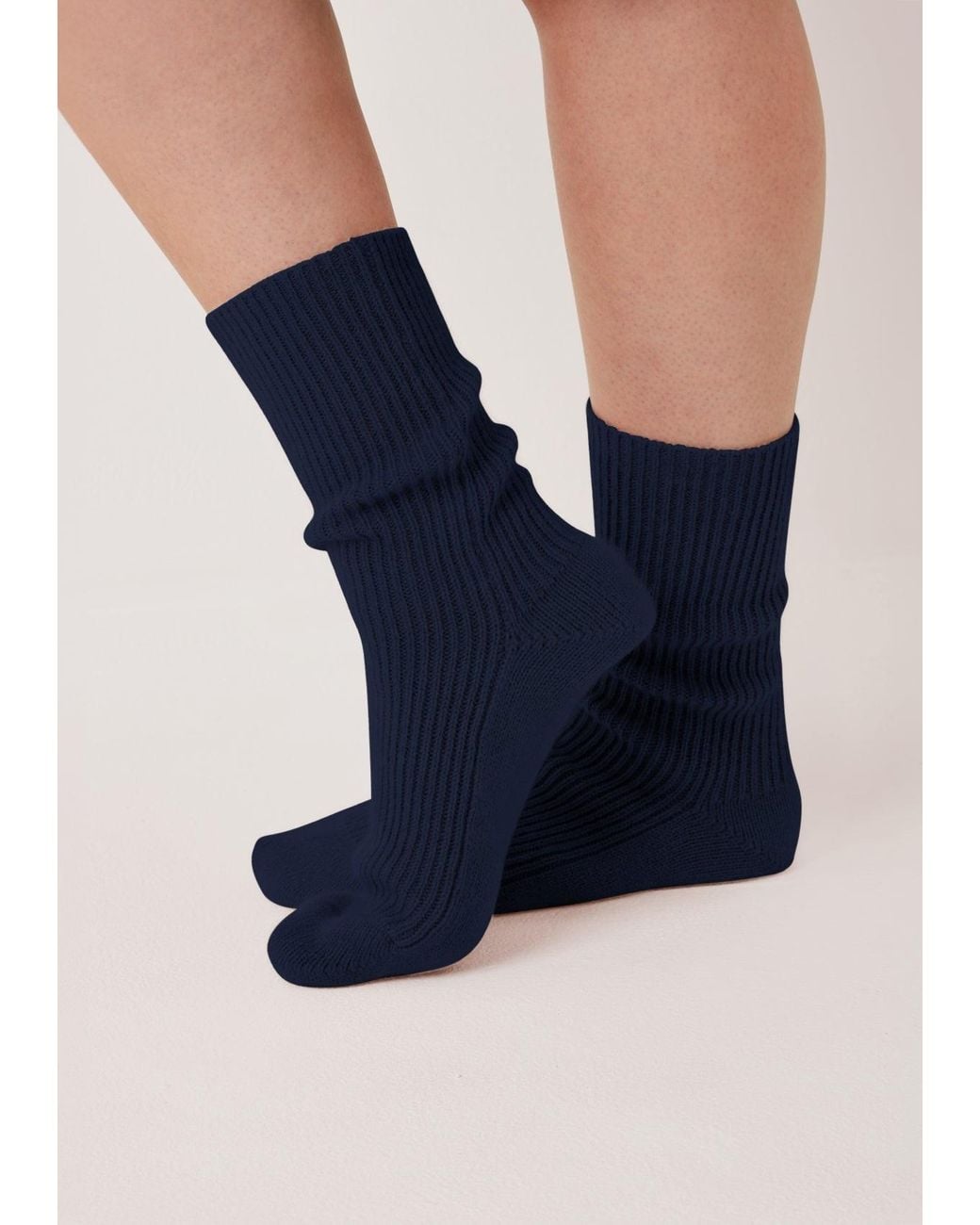 Loop Cashmere Blue Cashmere Sock