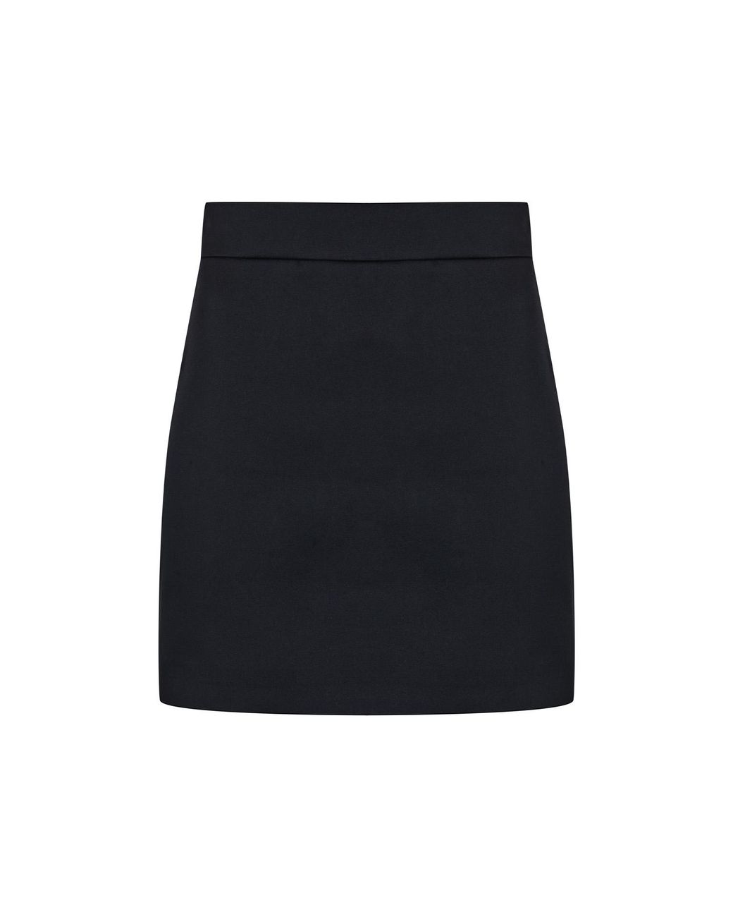 Malo Black Mini Satin Skirt