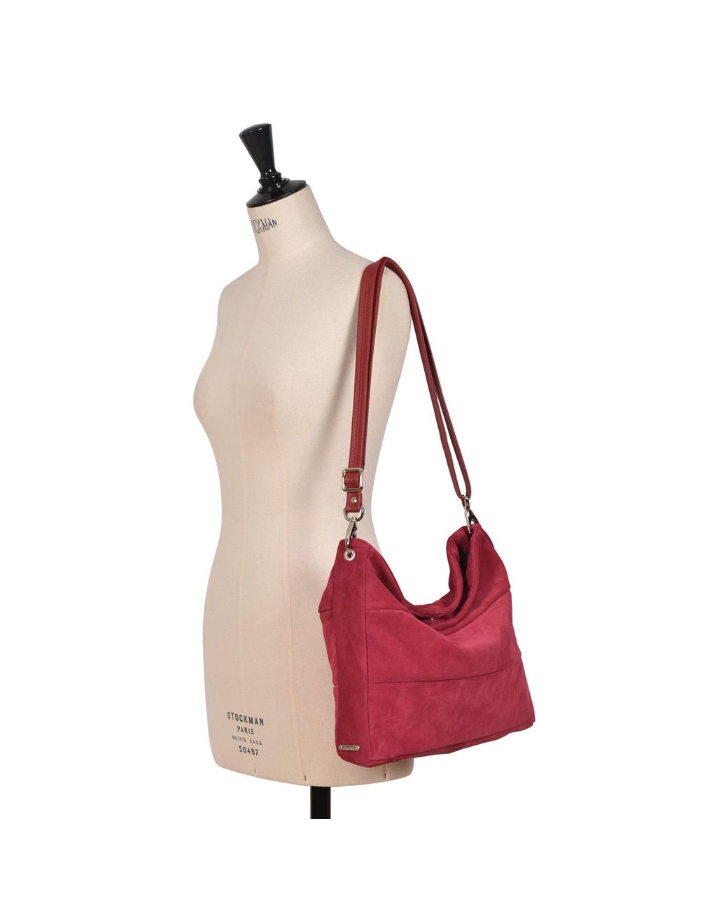 Owen Barry Red Suede Crossbody Bag Passion Marizion