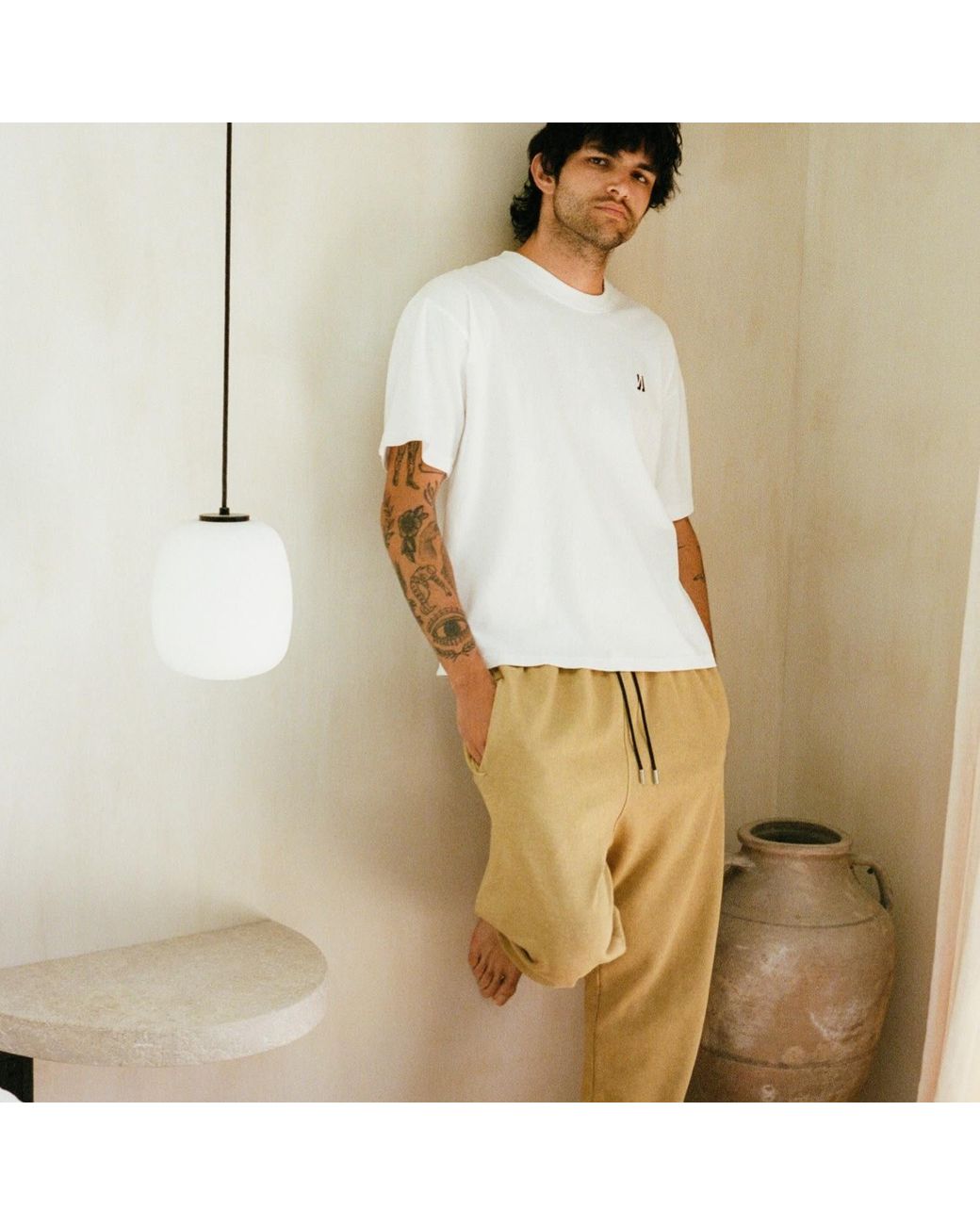 Comune Yellow Neutrals Enzo Jogger for men