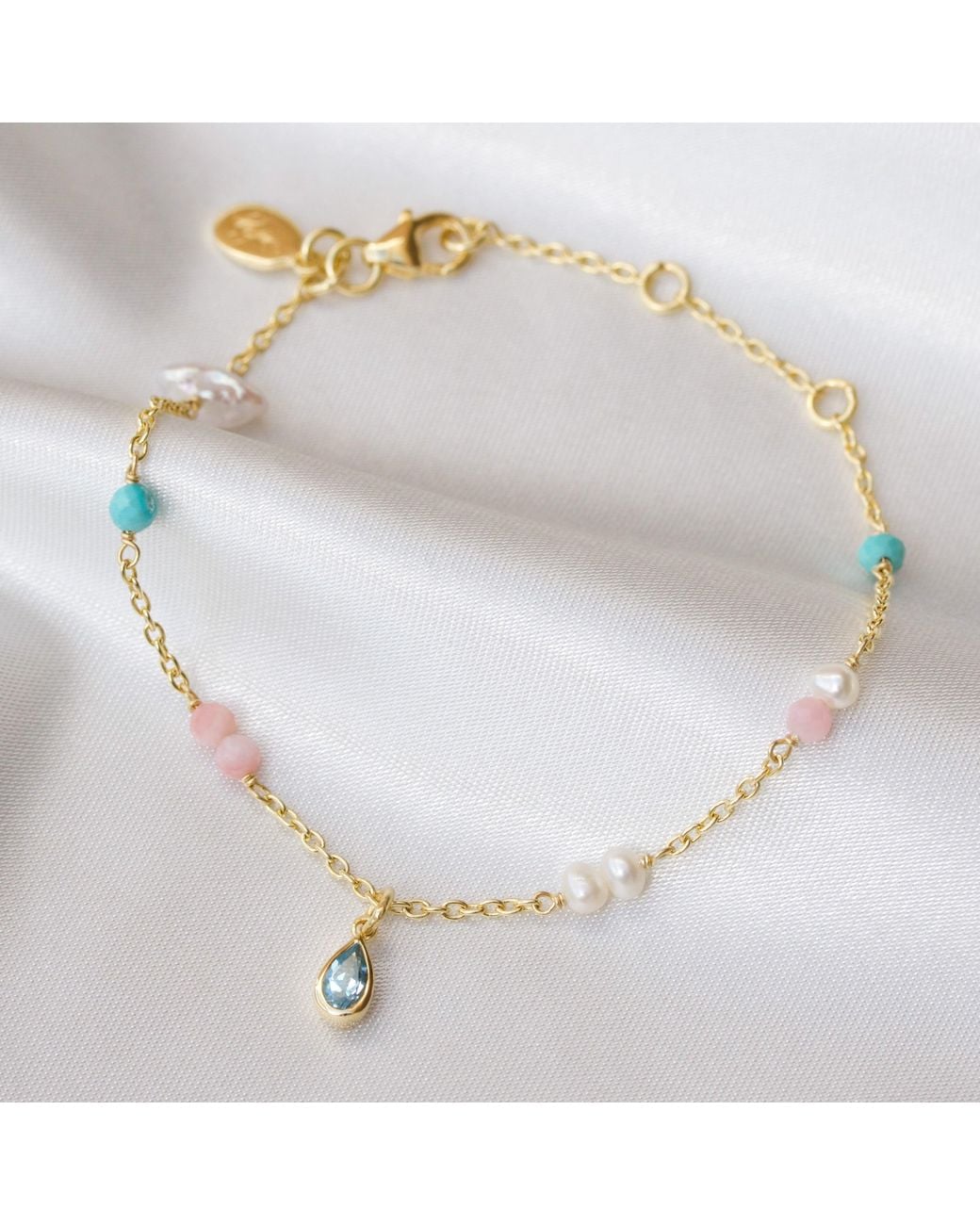 With Love Darling Metallic Water Drop Gaia Bracelet