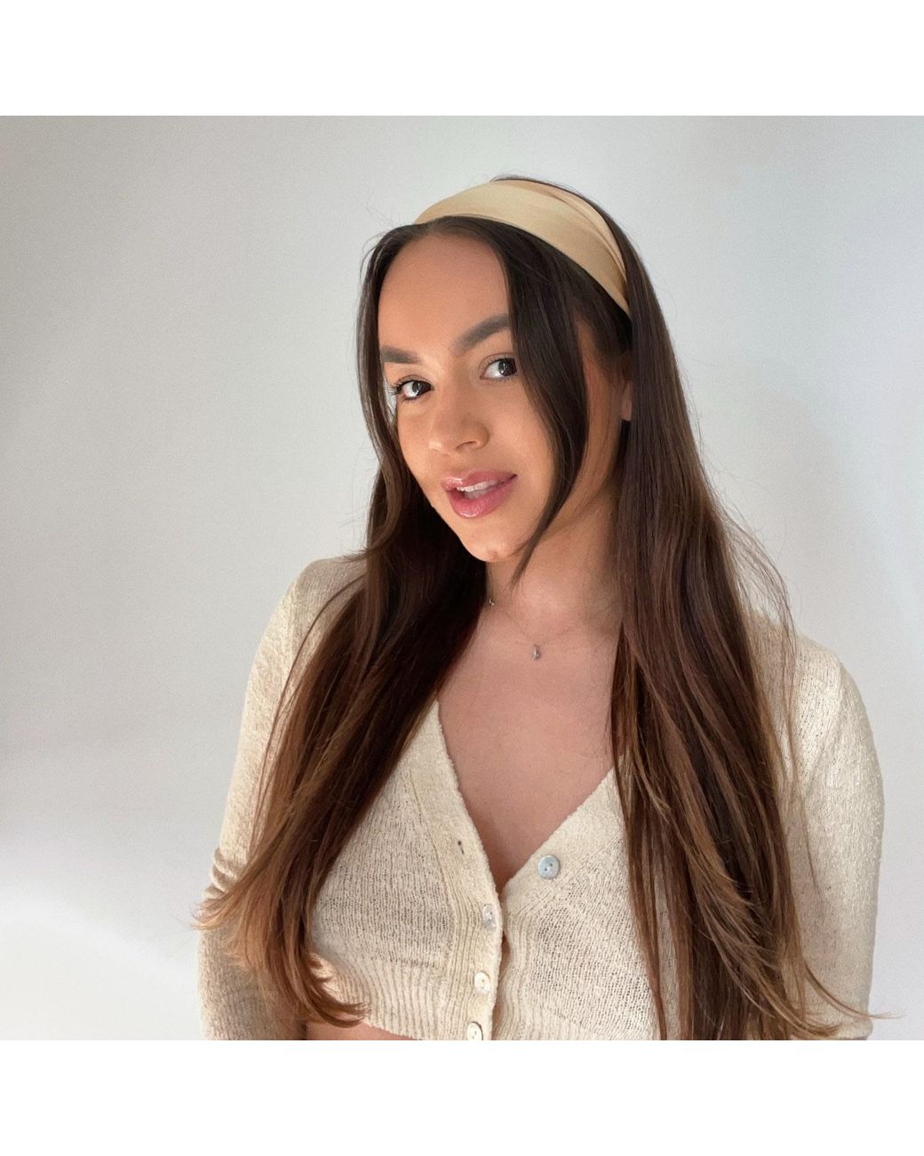 Sylk Black Silk Wide Headband