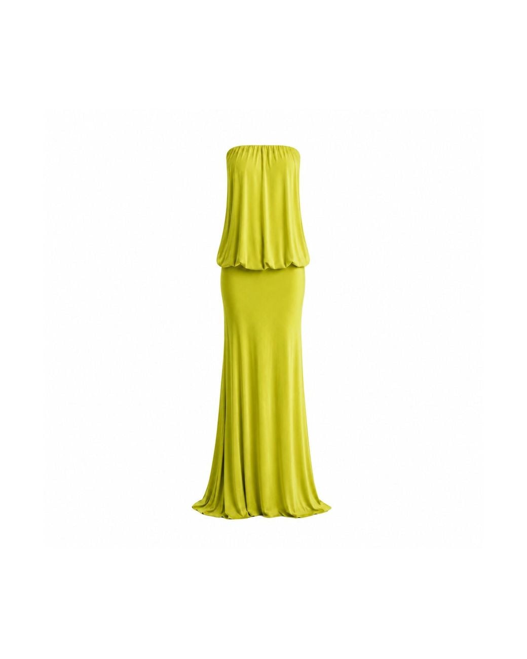 Maison De Gala Yellow Valerie Lime Maxi Dress