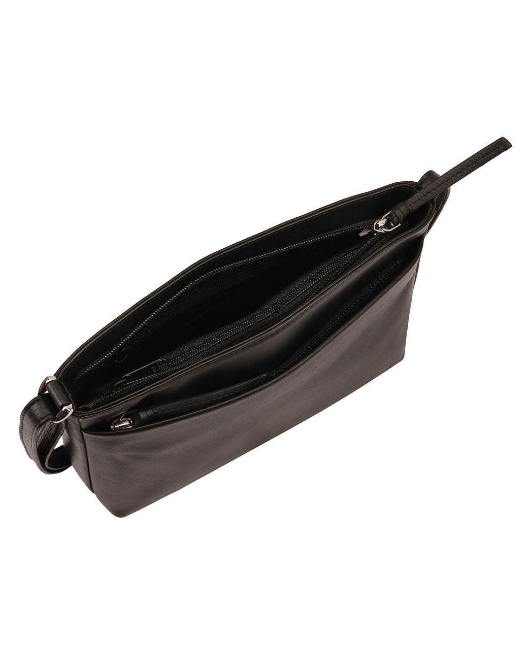 Lloyd Baker Black Tamarra Leather Crossbody Bag
