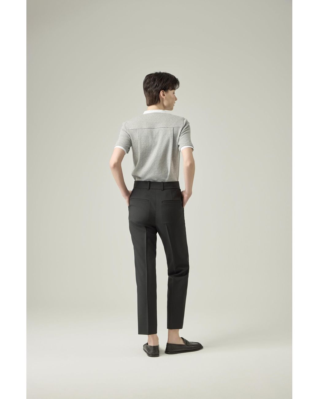 Elune Mode Black Tapered Pants _