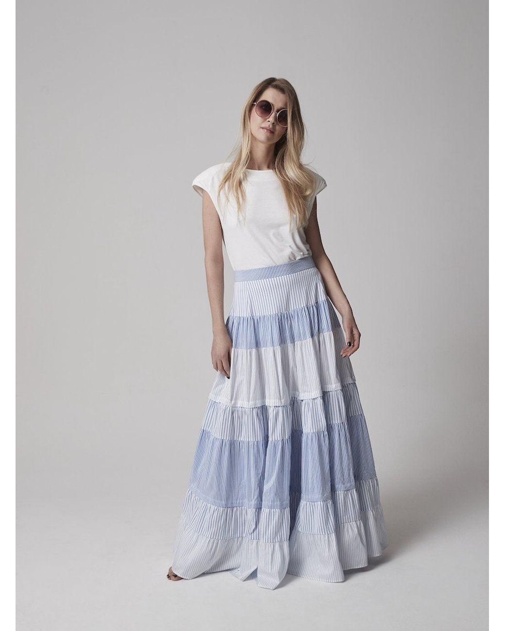 Helene Galwas Blue Katarina Skirt