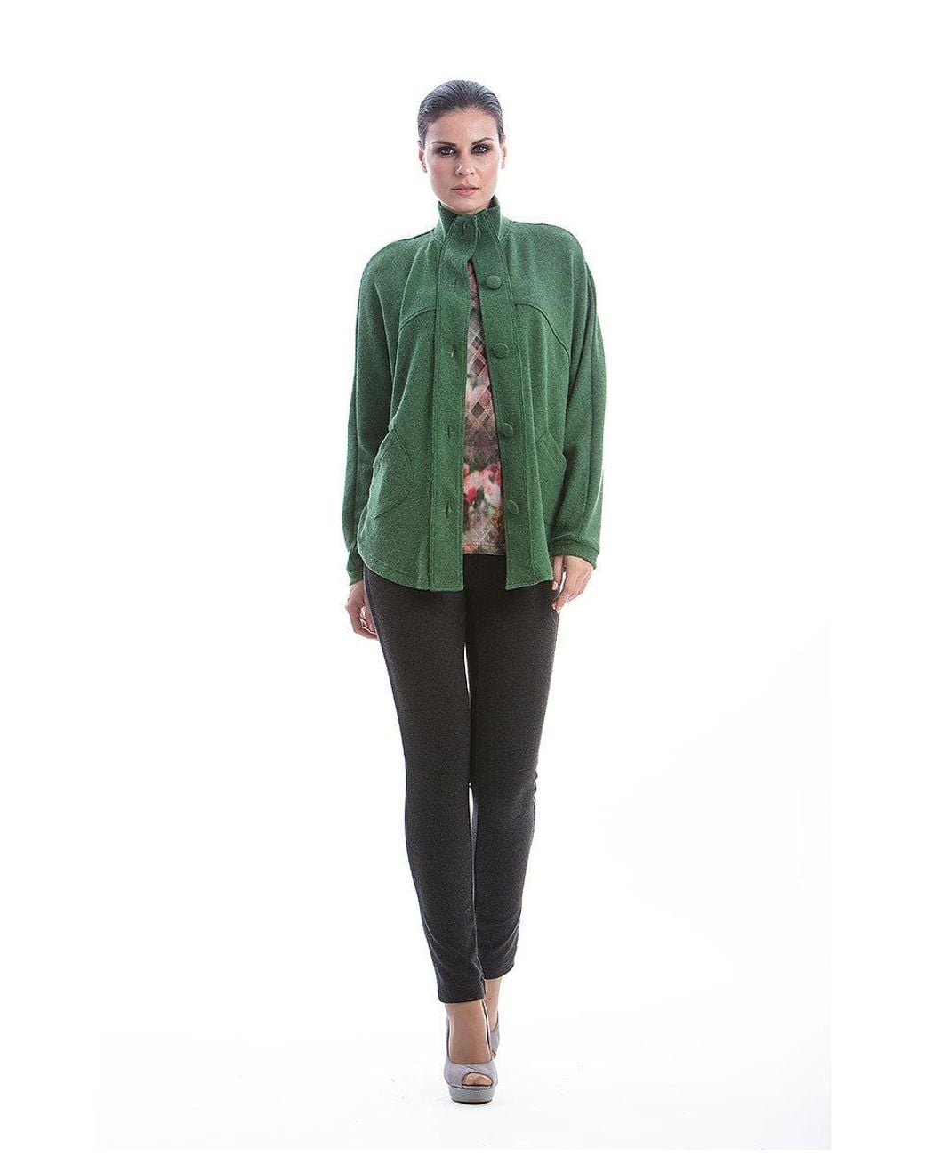 Conquista Green Raglan Sleeve Jacket