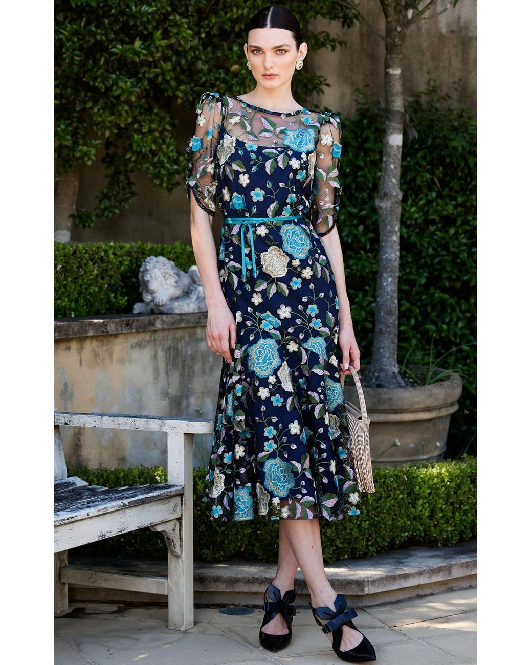 SACHA DRAKE Blue Cardelina Dress