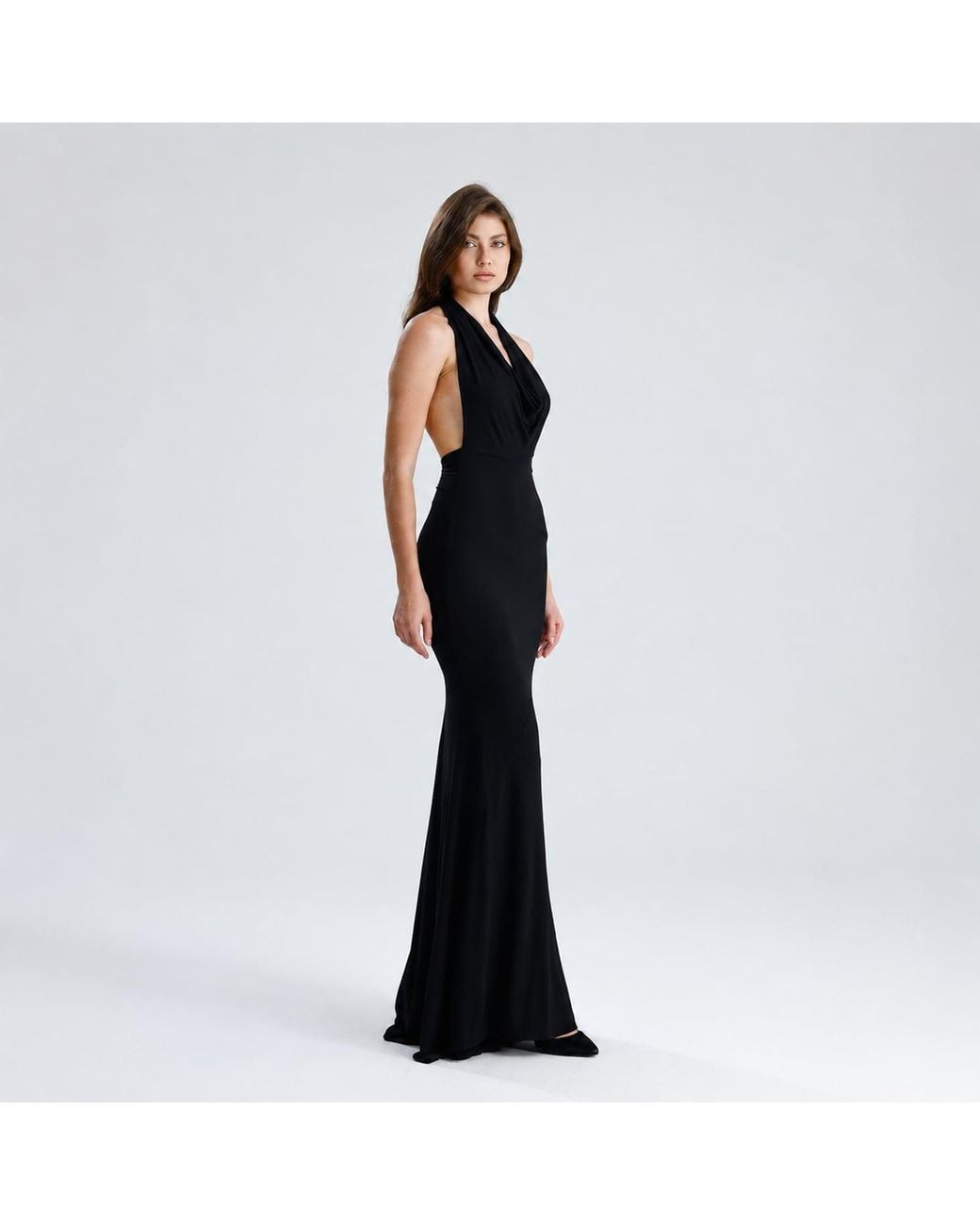 Maison De Gala Black Selene Noir Gown