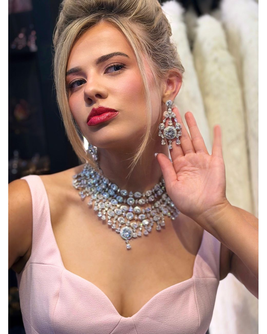 Stephanie Browne Australia Metallic Satine Earrings