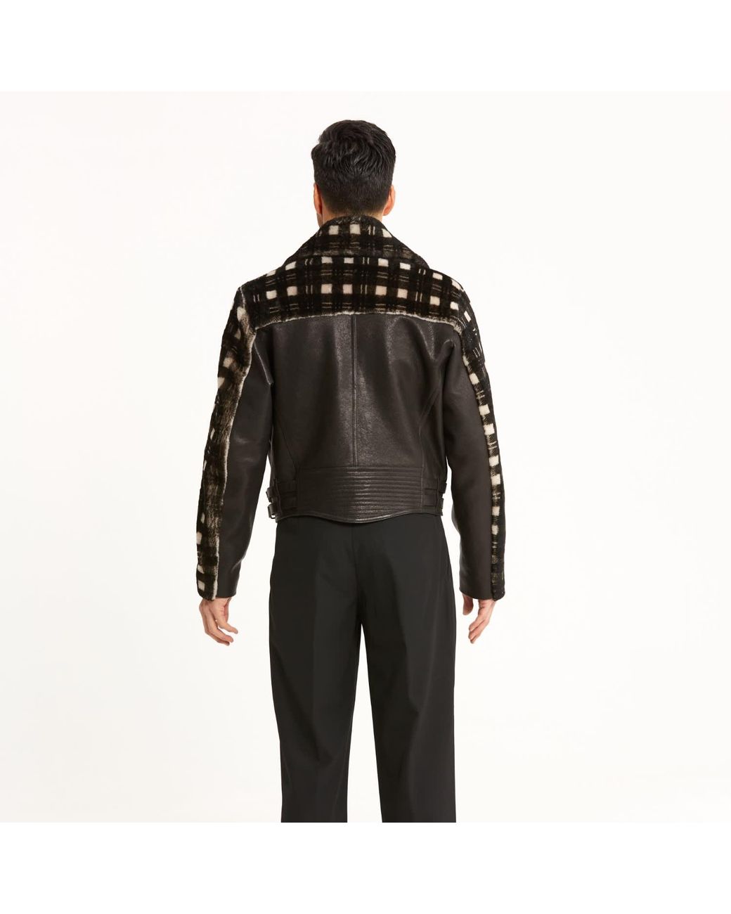 Von Der Sebastian Black Otto Biker Jacket for men