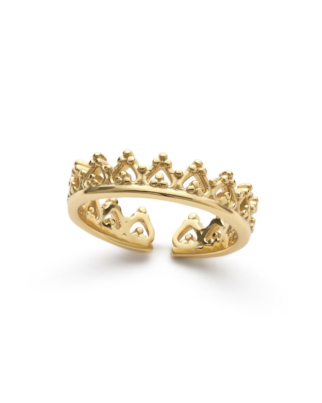 Elk & Bloom Metallic Dainty Crown Ring