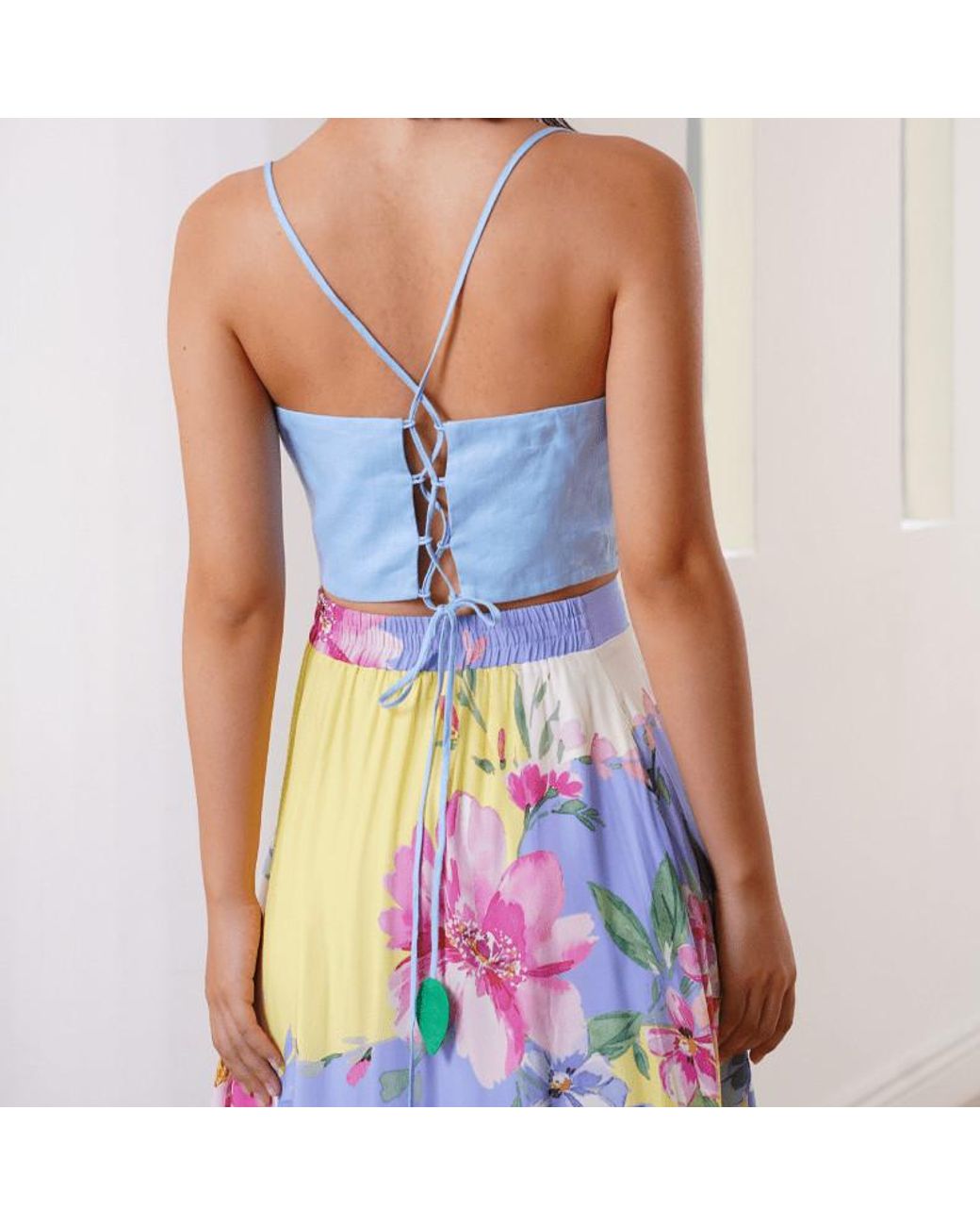 Yumi Kim Pink Sahara Flower Linen Top