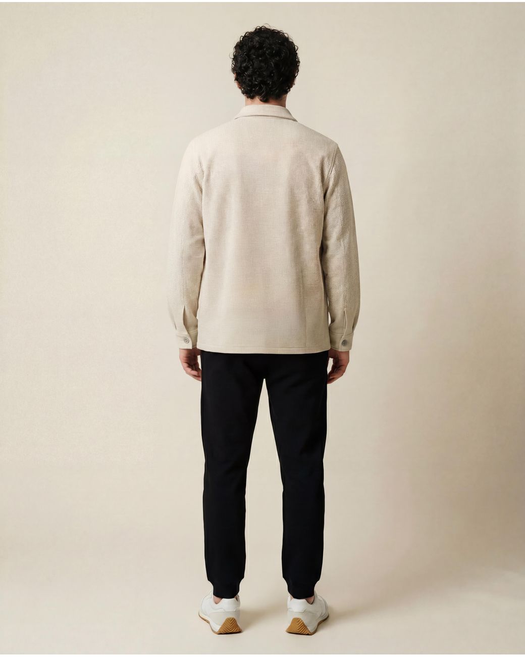 ROAV Natural Neutrals Frewin Waffle Overshirt Shacket for men
