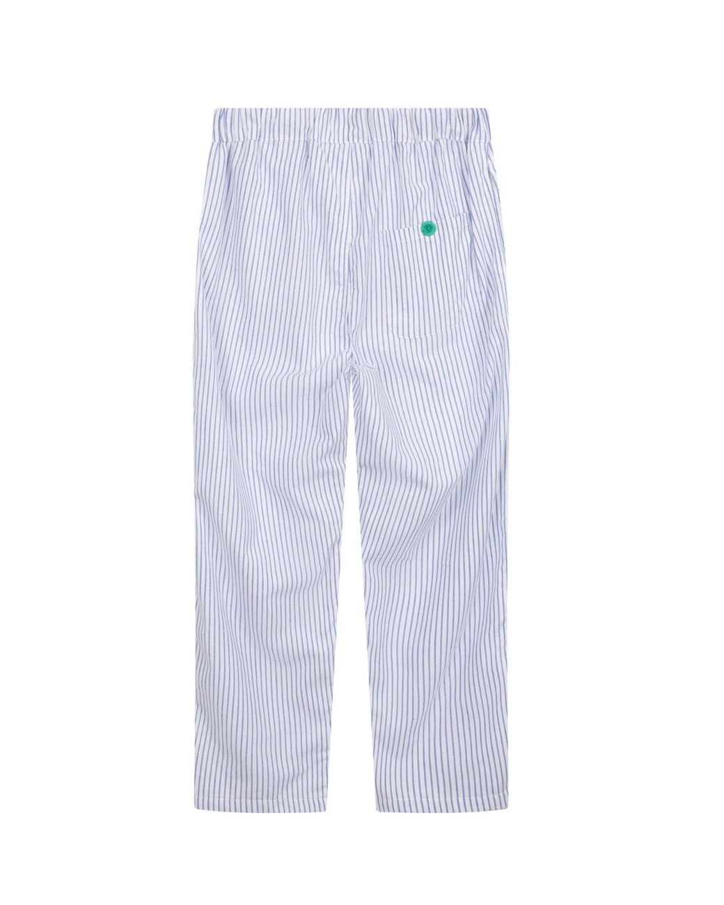 Lounge Blue Organic Cotton Loungewear Trousers-Pants And Striped Design for men