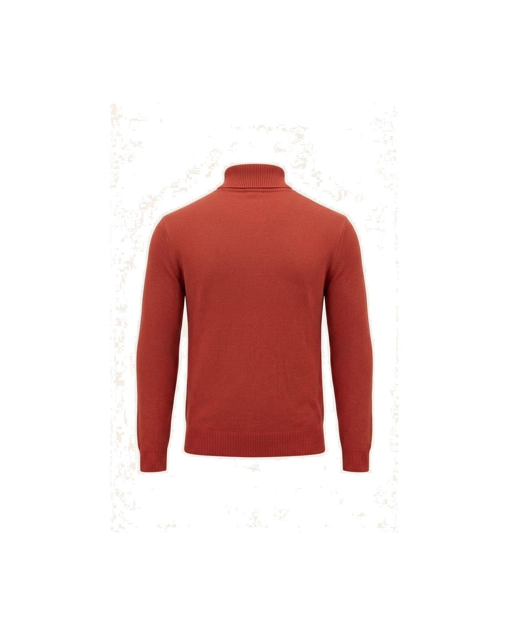 Ron Tomson Red Classic Roll Neck Sweater for men