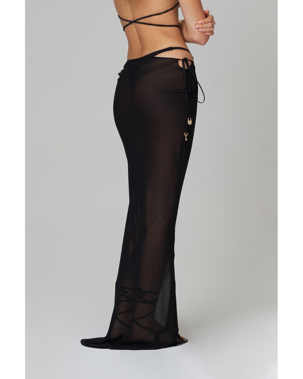 Bianca Resortwear Gray Kira Maxi Skirt