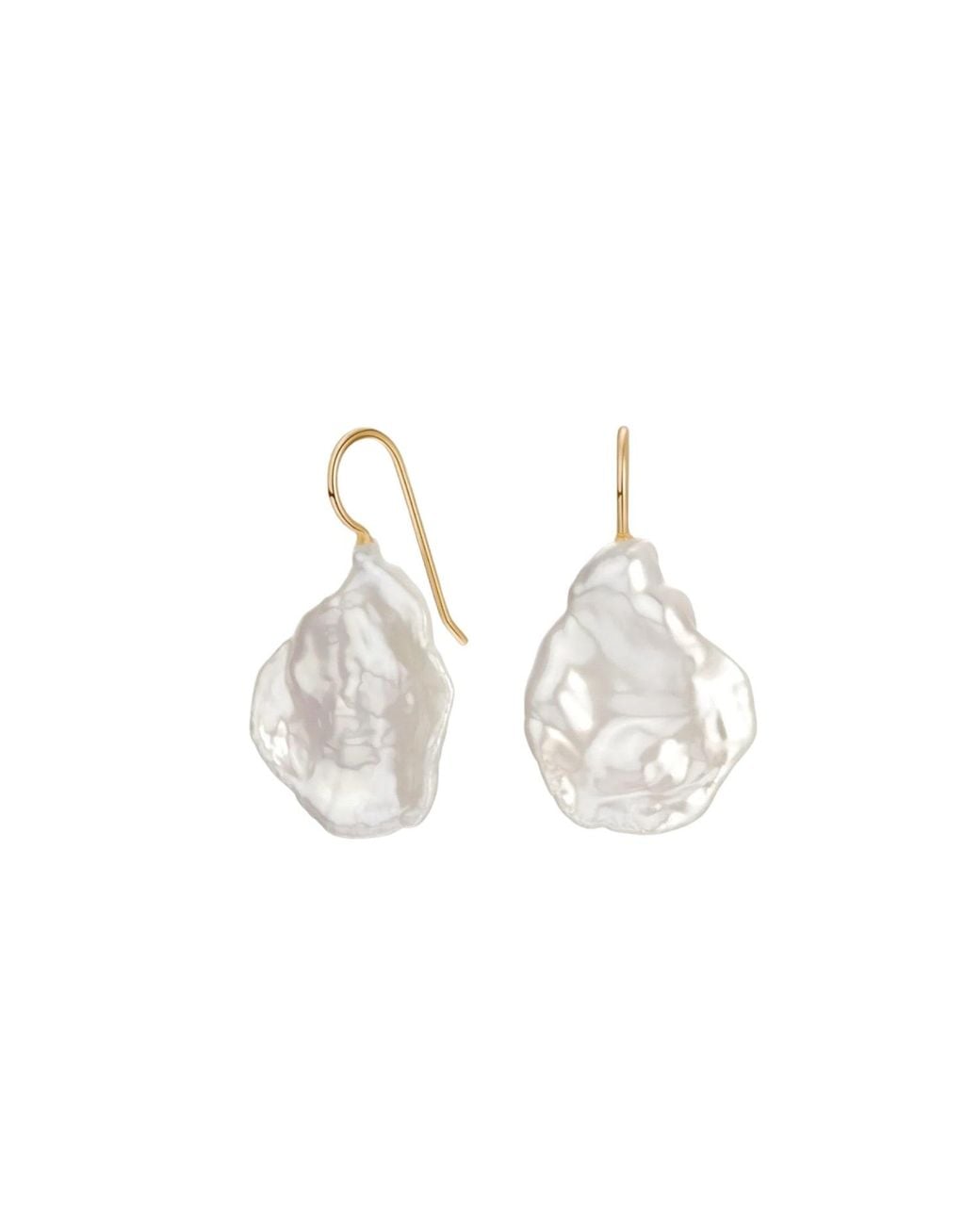 Katy Faye Metallic Iris Pearl Earrings