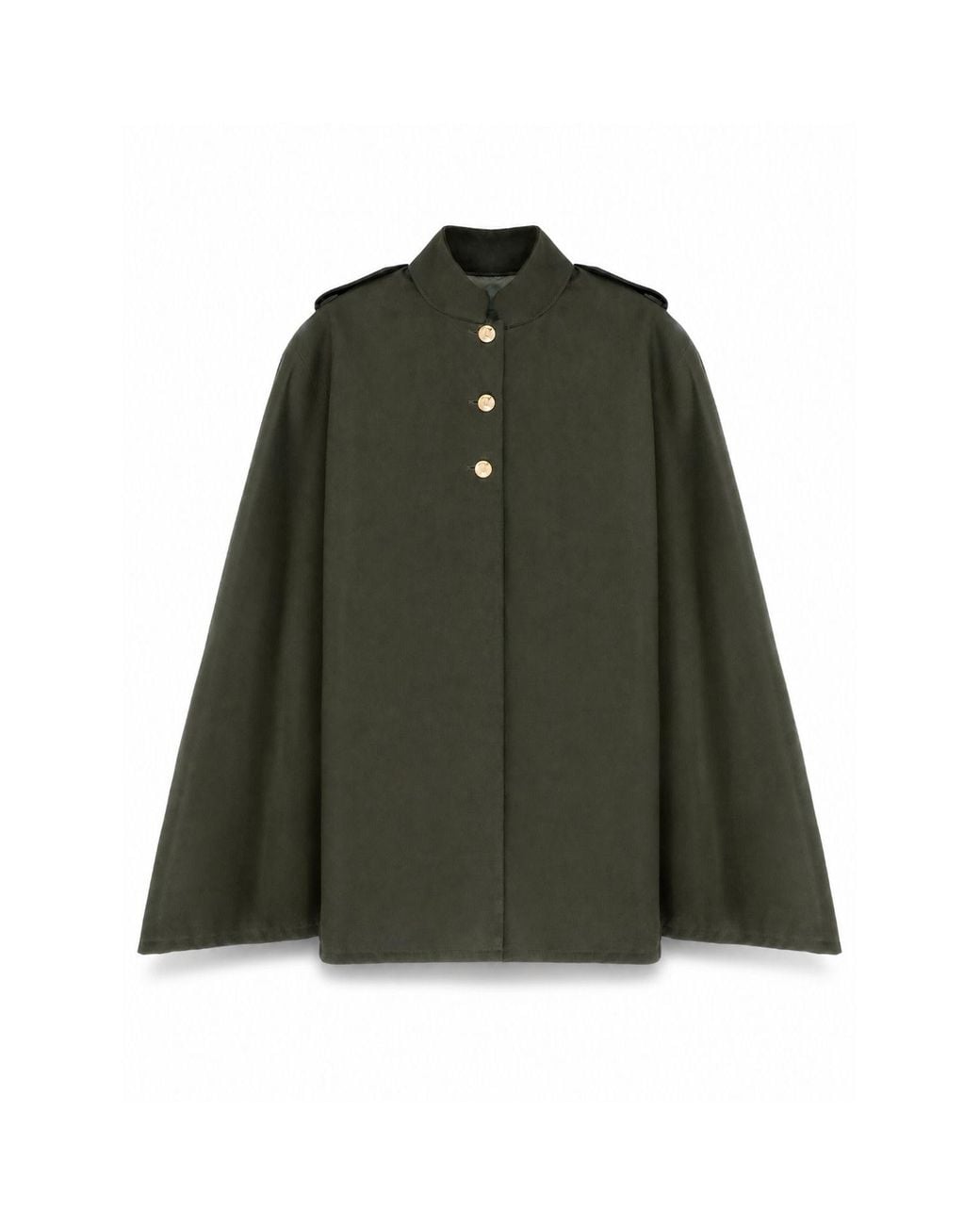Coulange Green M83 Khaki Water-Repellent Cape Coat