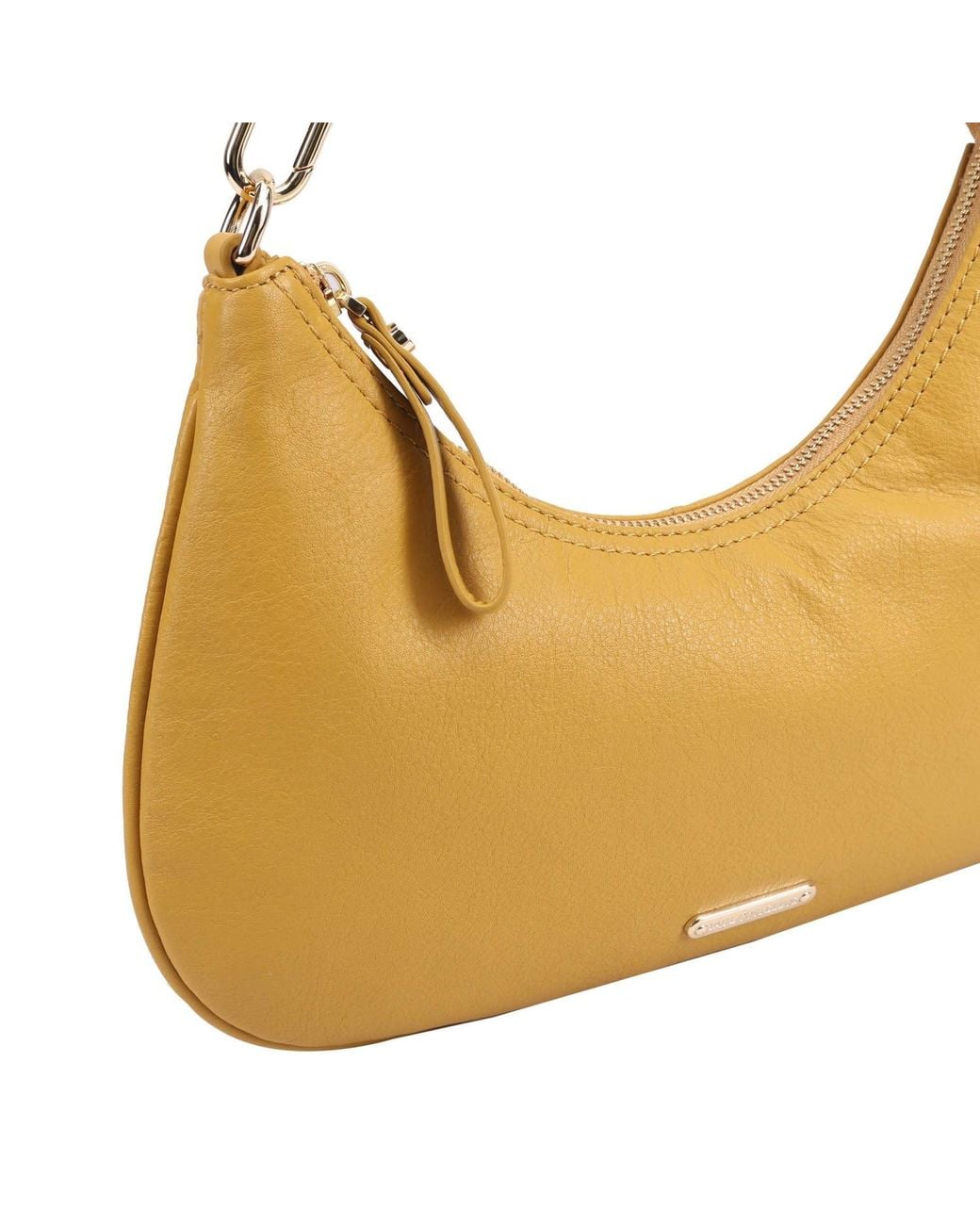 Paul Costelloe Yellow Tirana Leather Shoulder Bag