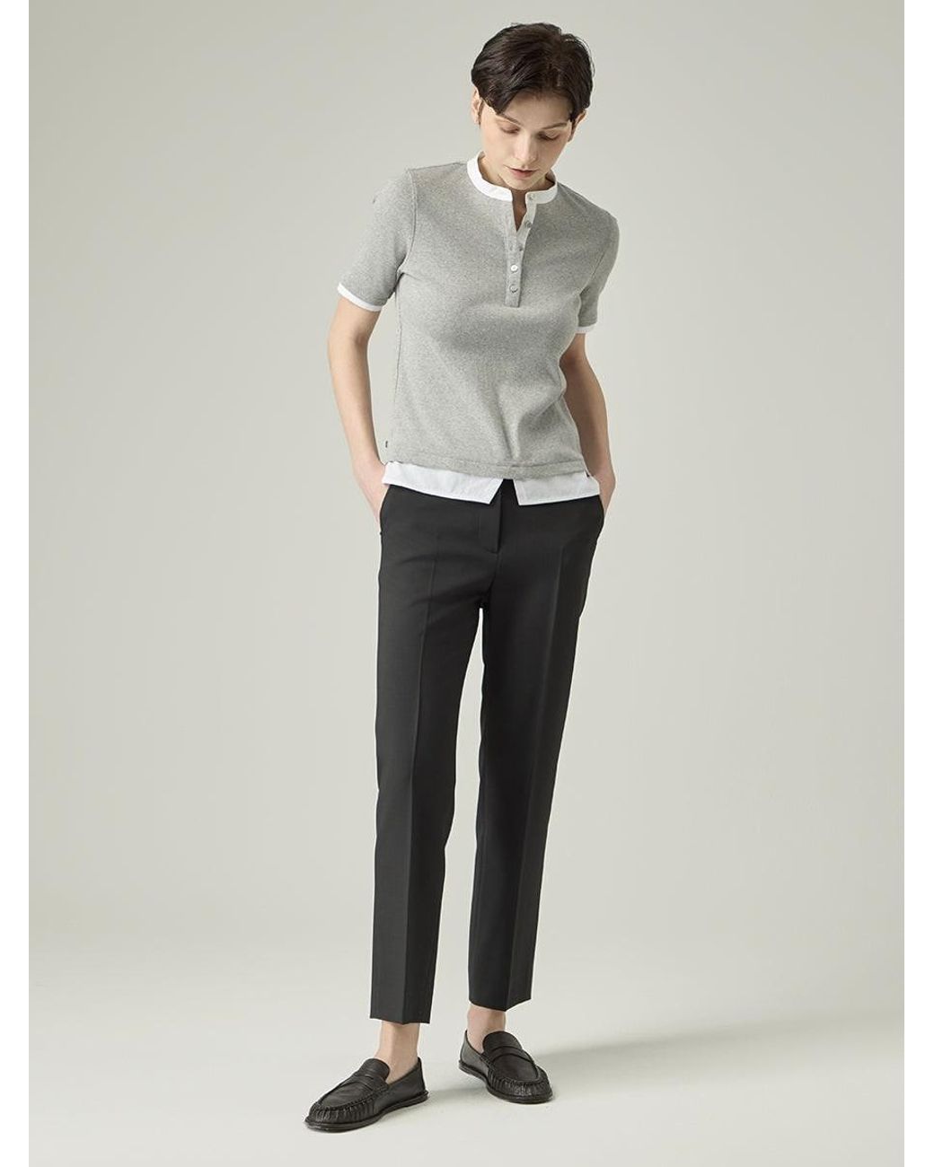 Elune Mode Black Tapered Pants _