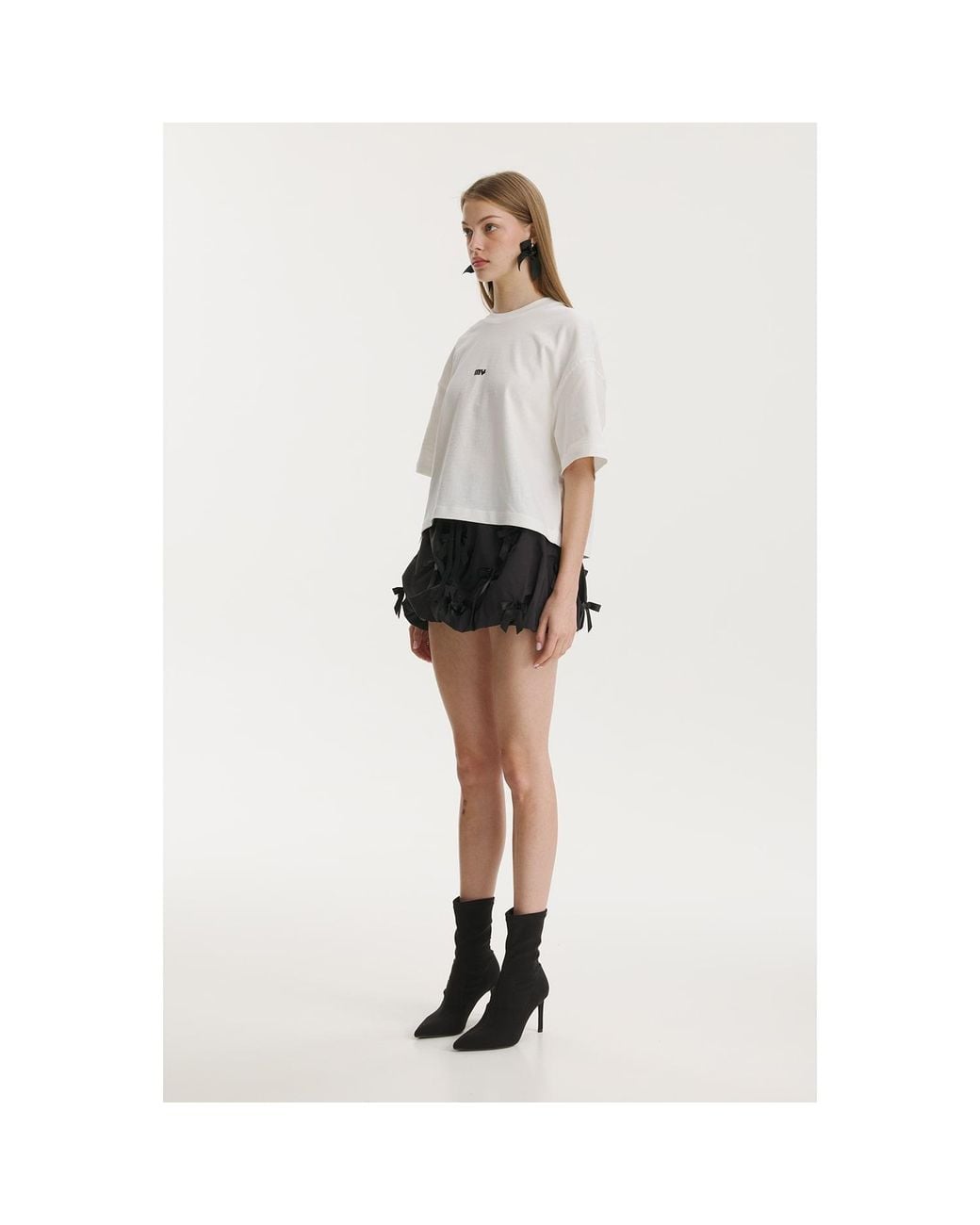 mysimplicated Black Noir Balloon Bow Skirt