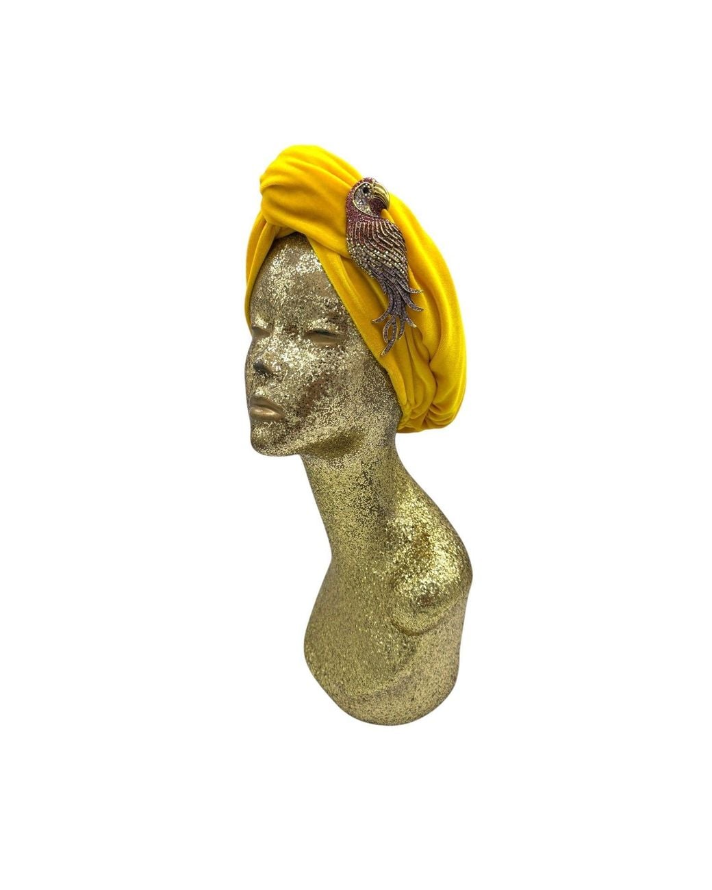 Julia Clancey Yellow Sunshine Polly Parrot Chacha Turban