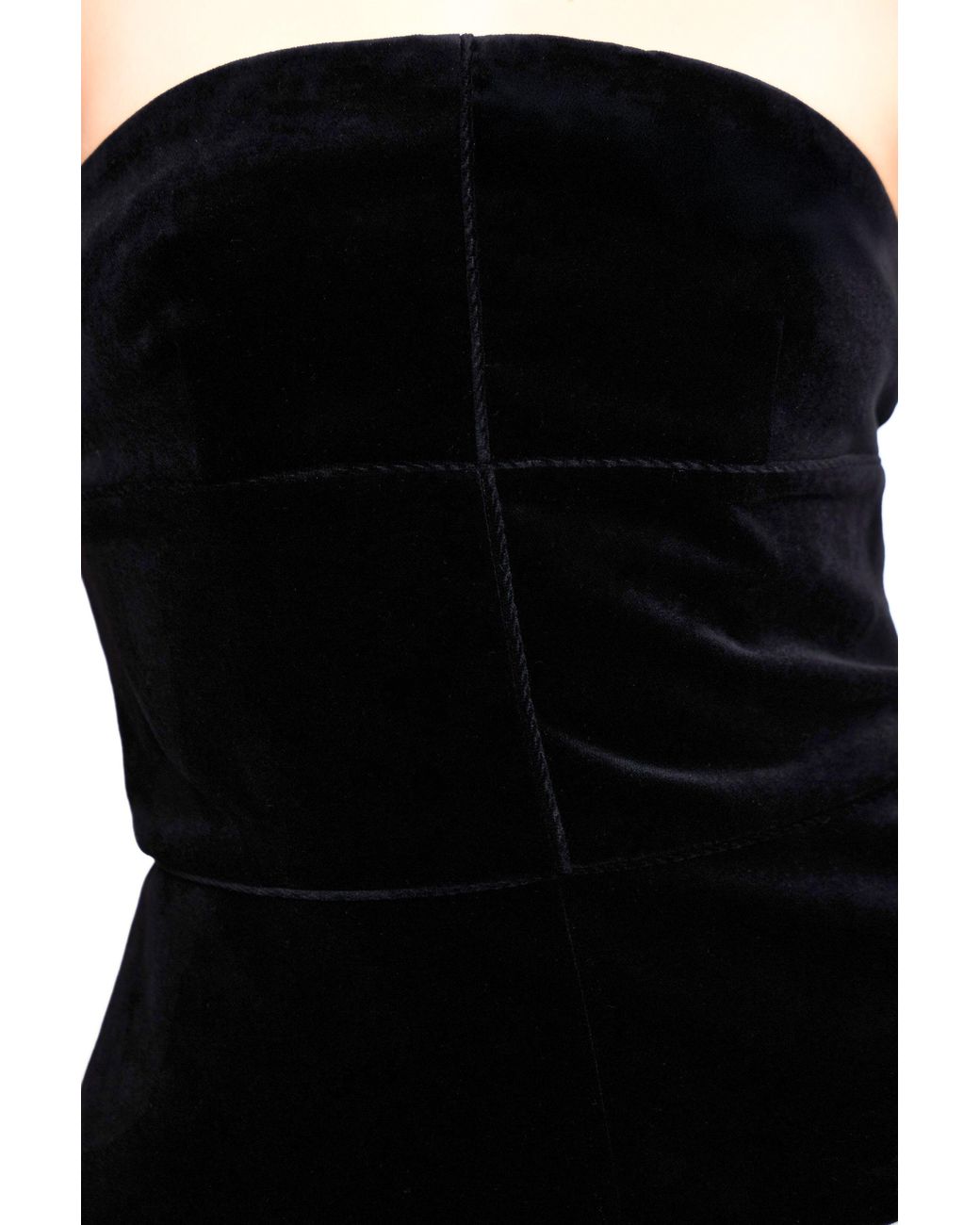 Marieta Yan Black Dahlia Velvet & Satin Dress