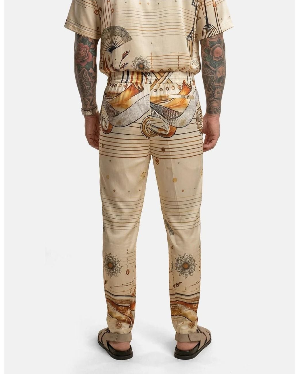 Hustle Natural Miami Baby Satin-Pants for men