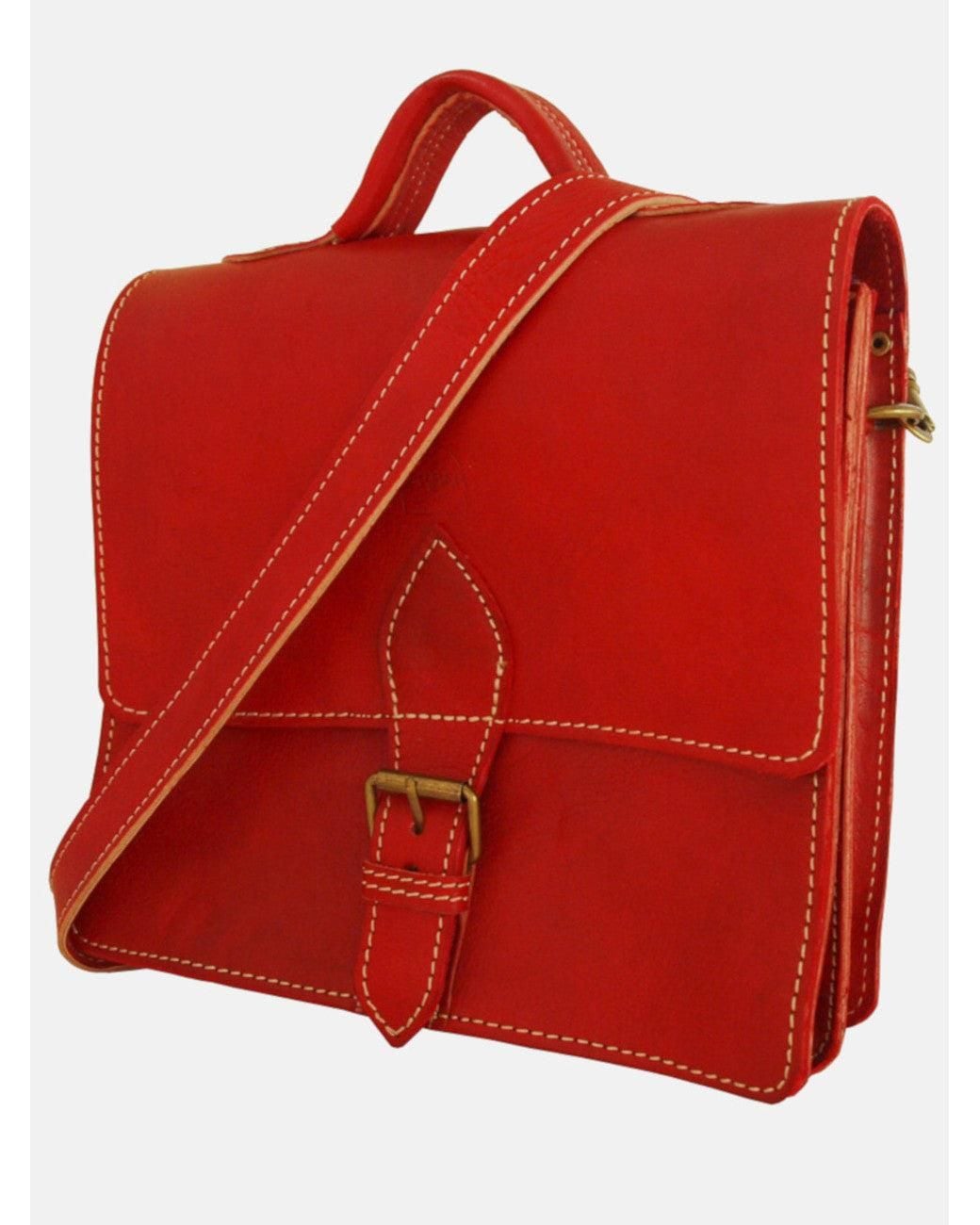 Berber Leather Red The Casablanca Mini Satchel