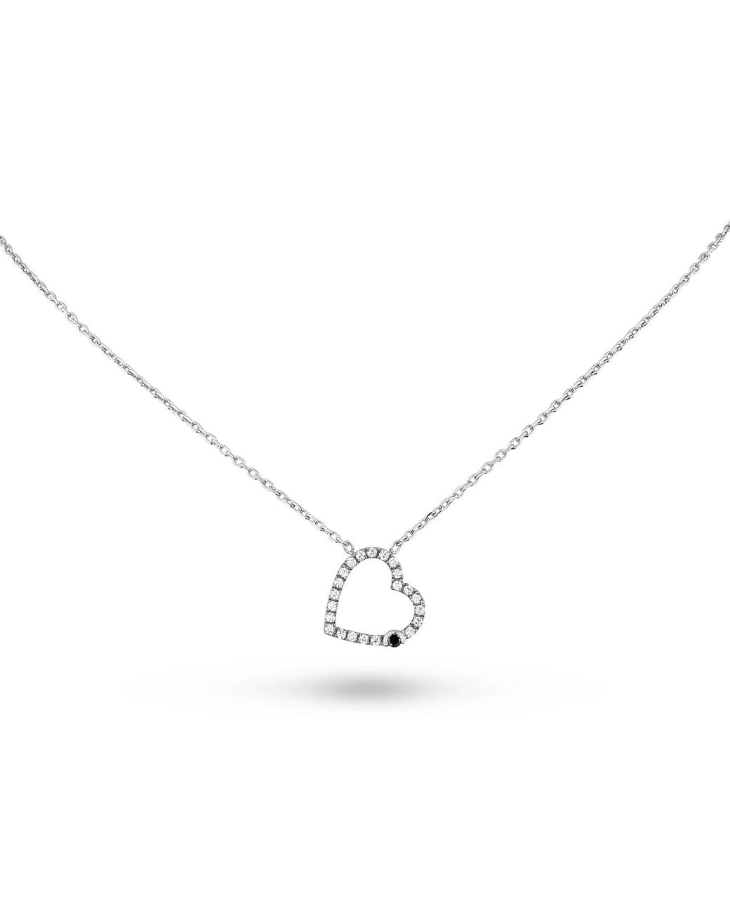 SALLY SKOUFIS Metallic Soul Necklace With Natural Diamond