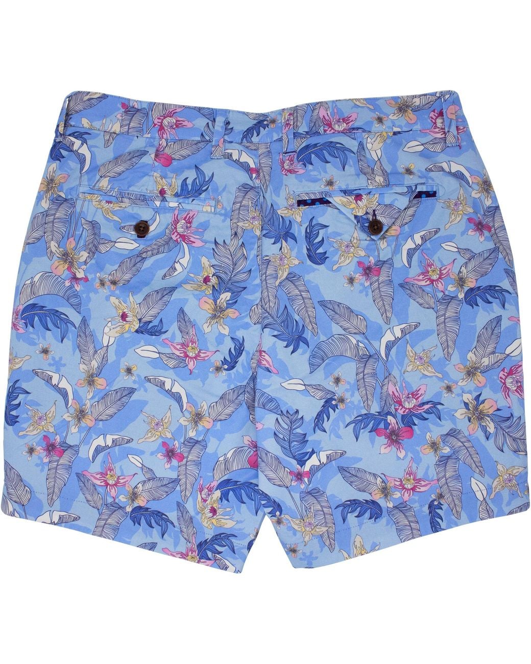 Lords of Harlech Blue Edward Falling Flowers Short for men