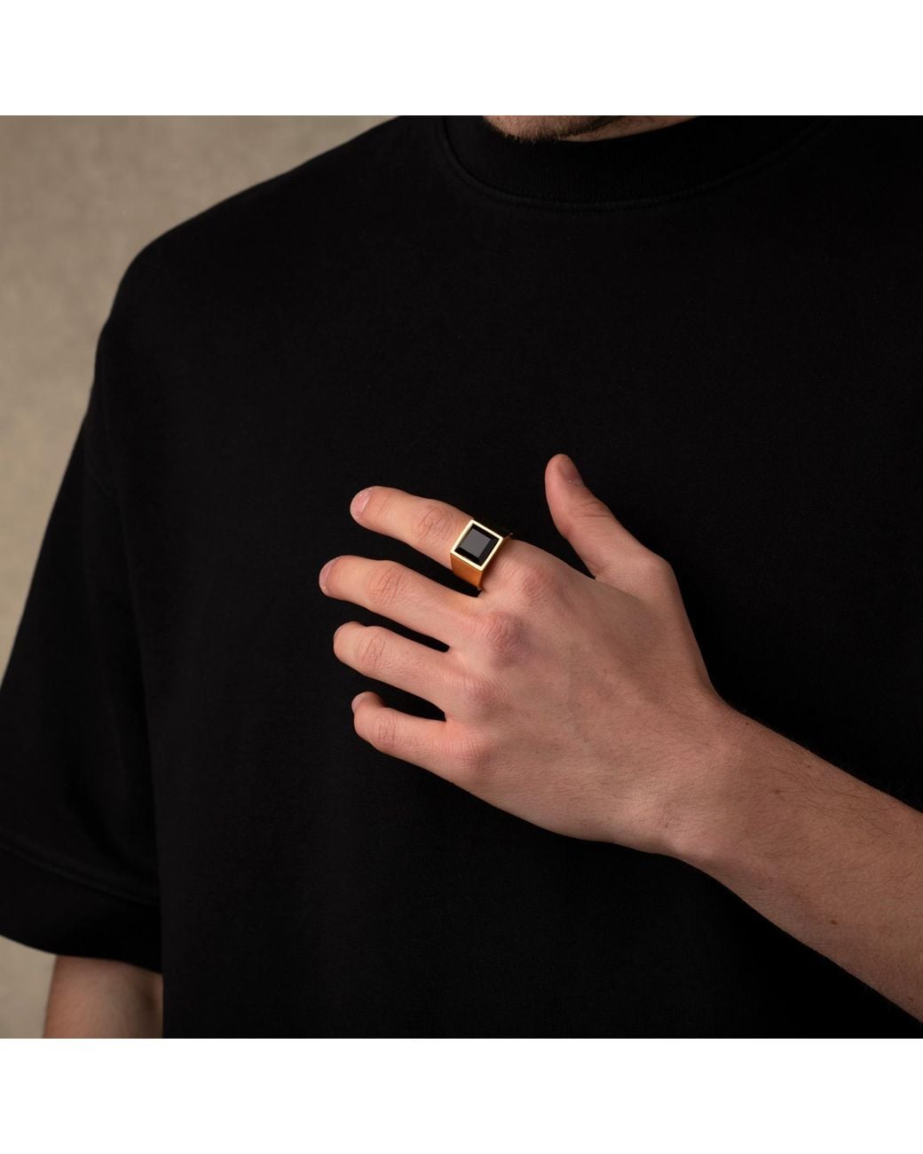 Outrage London Brazilian Stone Signet Ring in Metallic for Men | Lyst