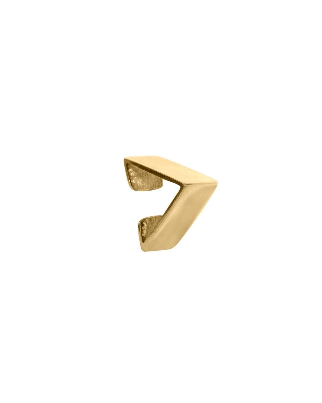 Edge Only Metallic Triangle Ear Cuff 18Ct Vermeil