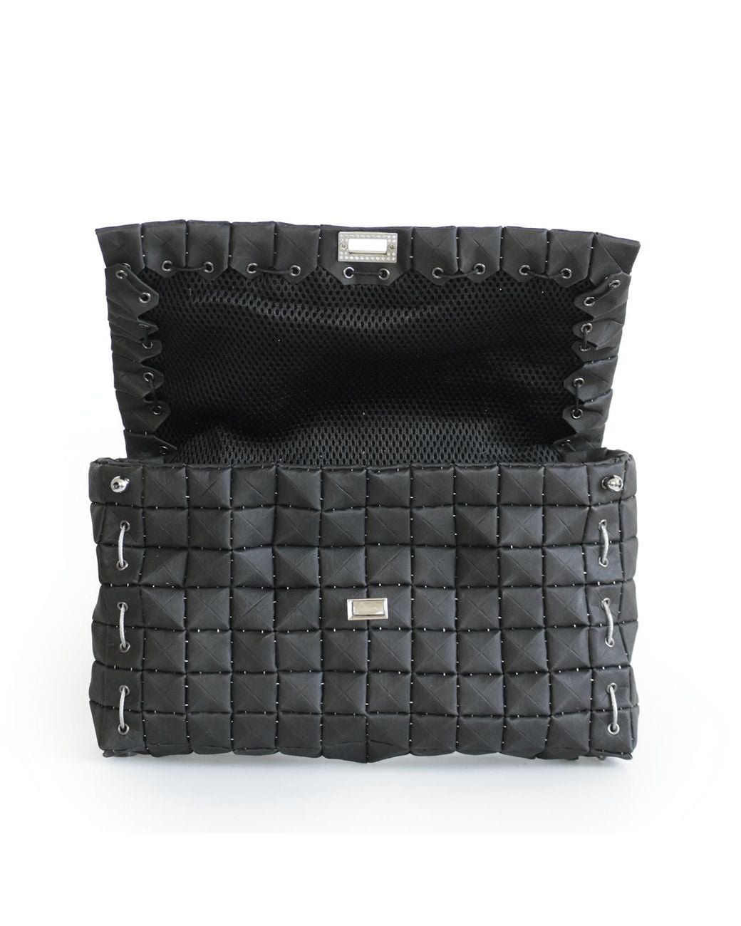 Monade Black Clutch Bag Matte