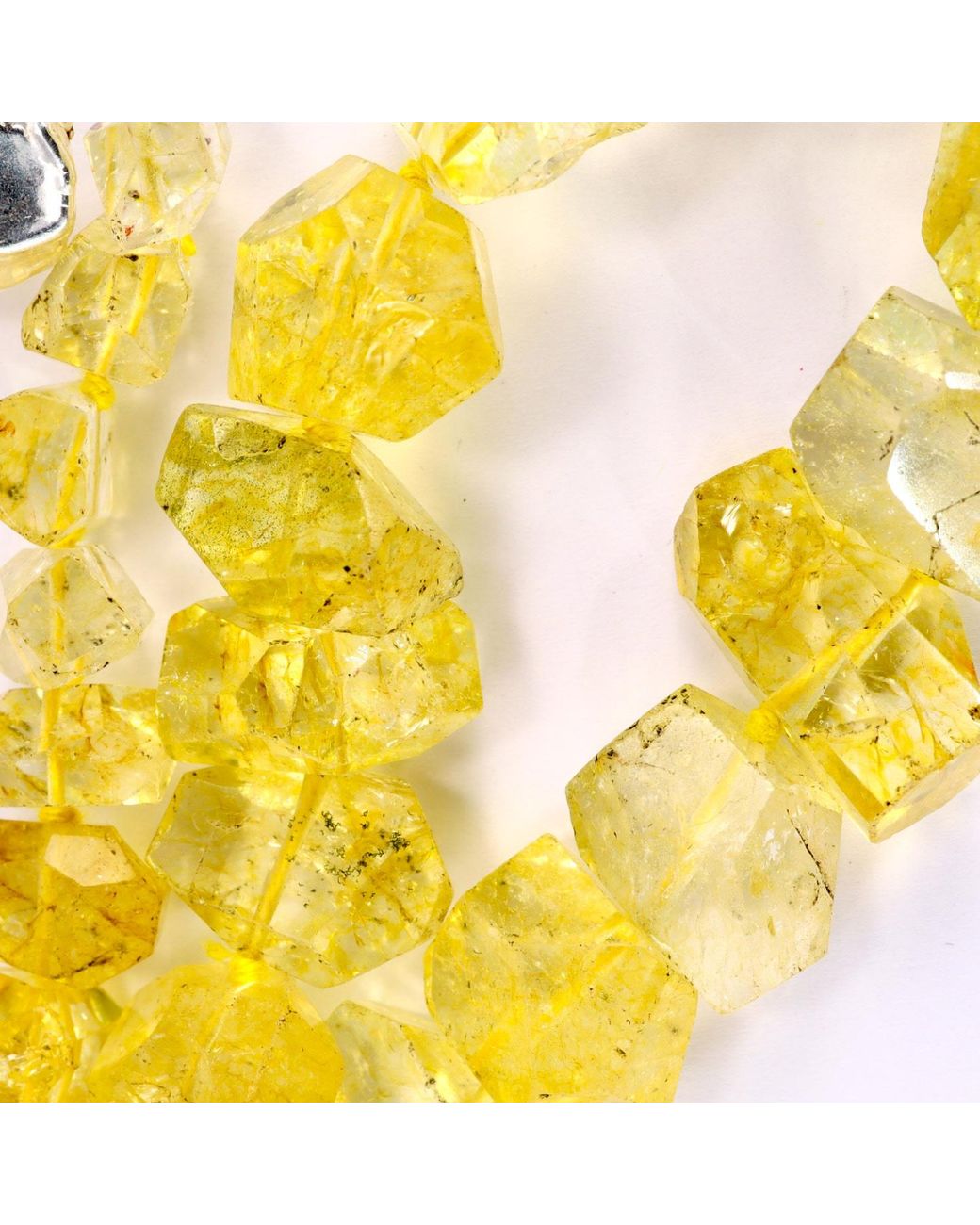 Mineralgems•Studio Metallic Citrine Quartz Statement Necklace