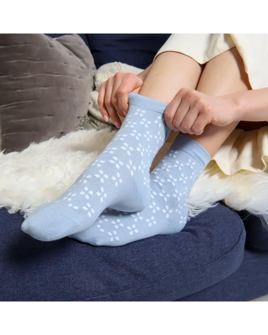 Peper Harow - Made in England Blue Cambridge Socks Bundle