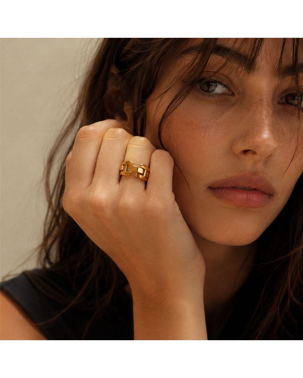 ADIBA Metallic The Bond Plated Stainless Steel Ring