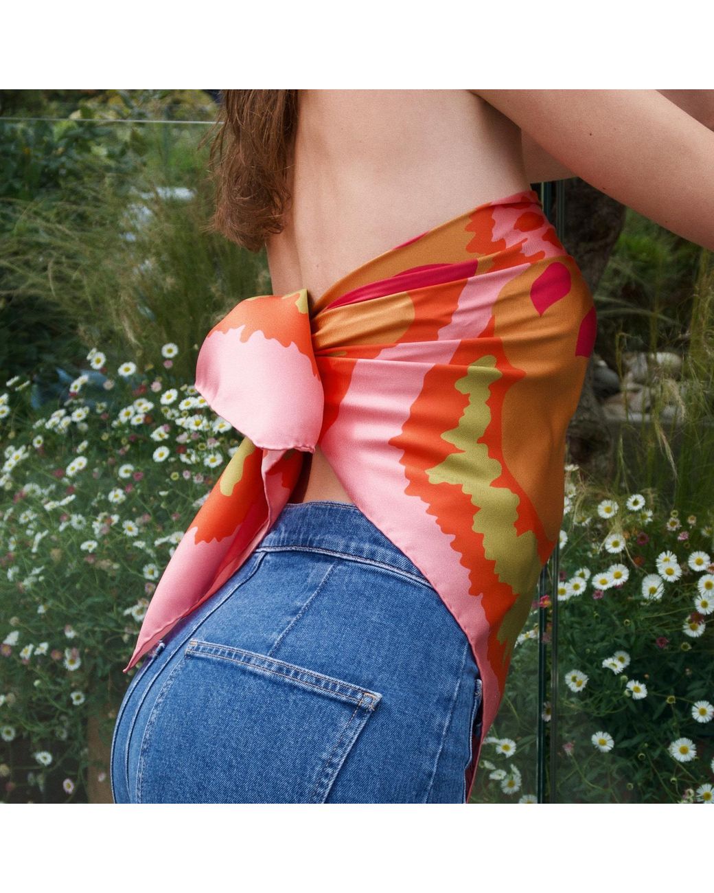 Richard Allan London Multicolor Elsa Silk Scarf