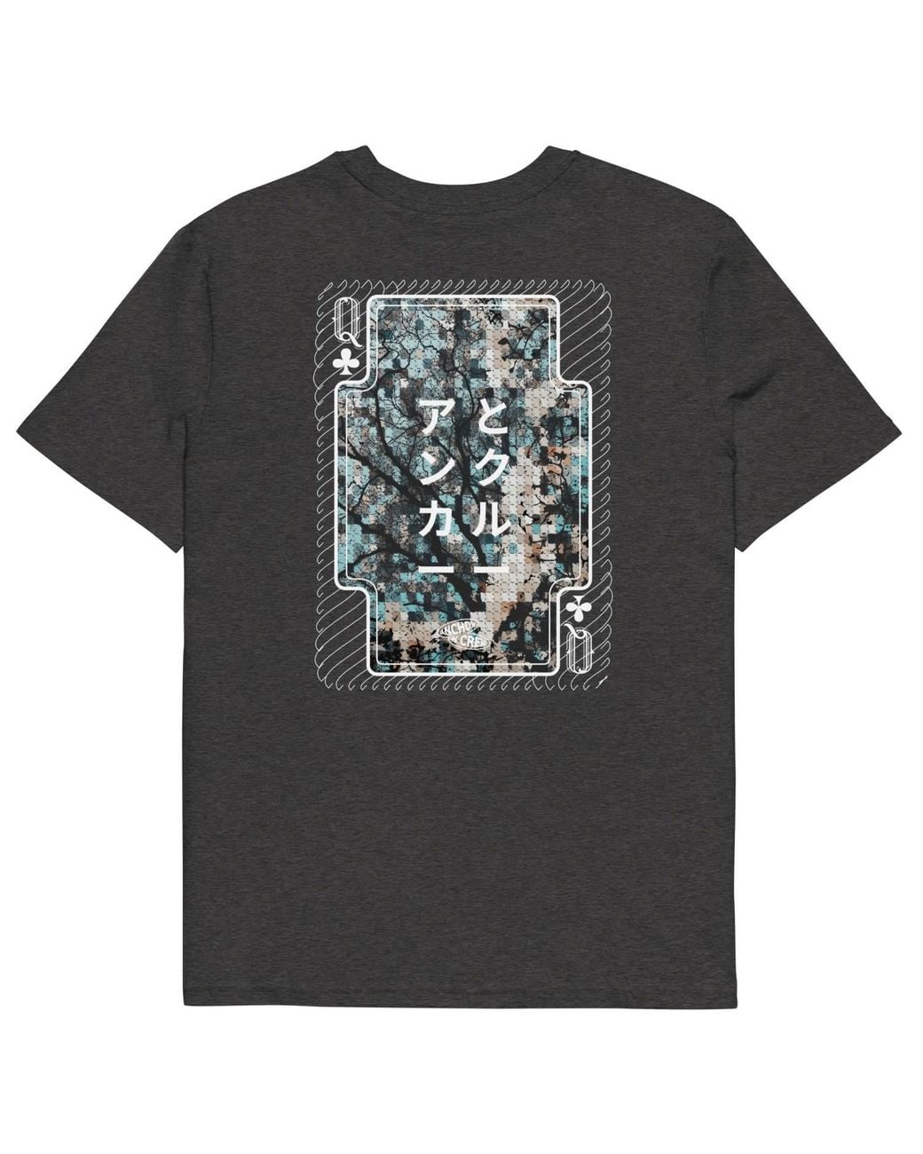 Anchor and Crew Black Heather Three Japan Gurafiku Organic Cotton T-Shirt