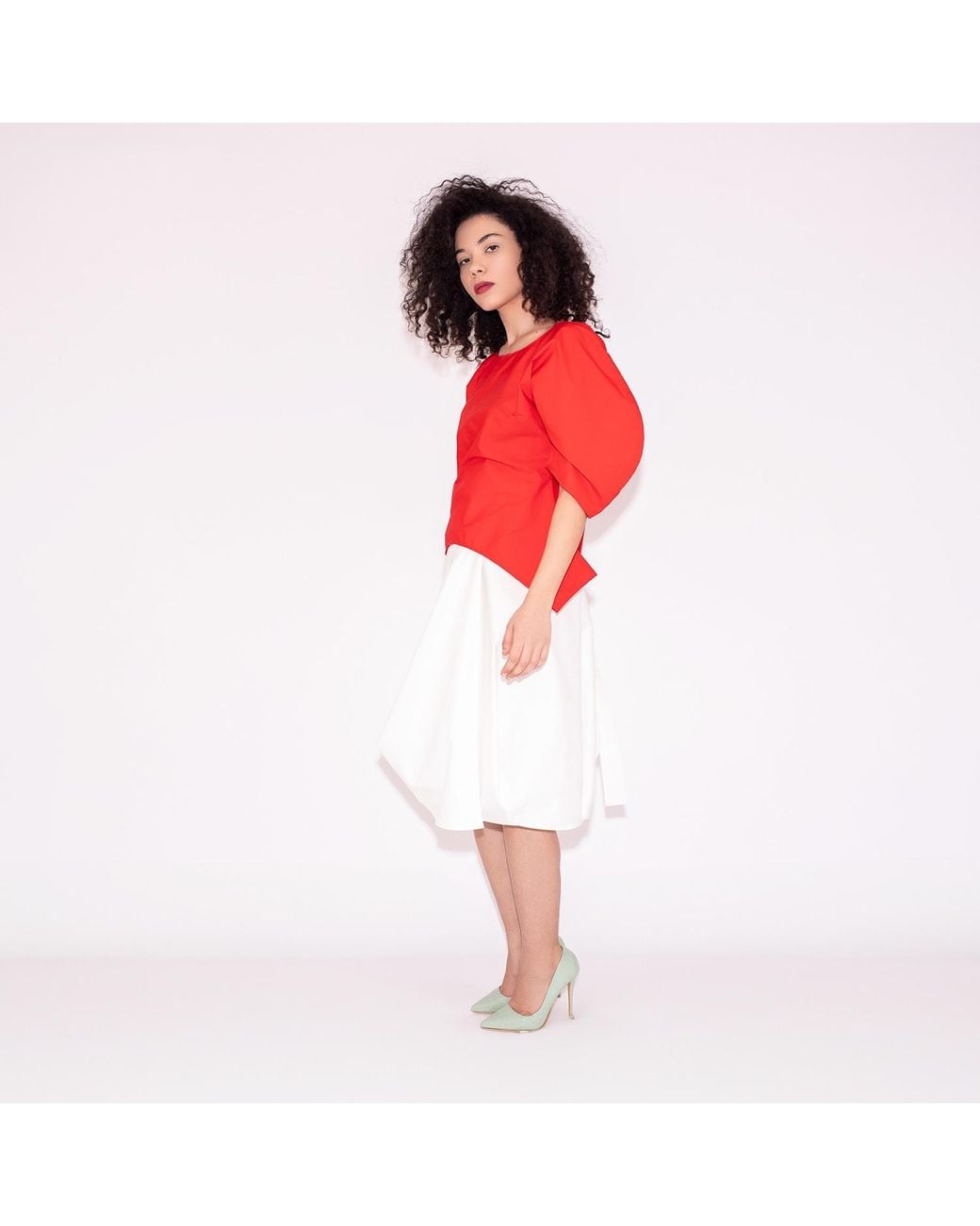 Bianca Popp White Wrapped Skirt