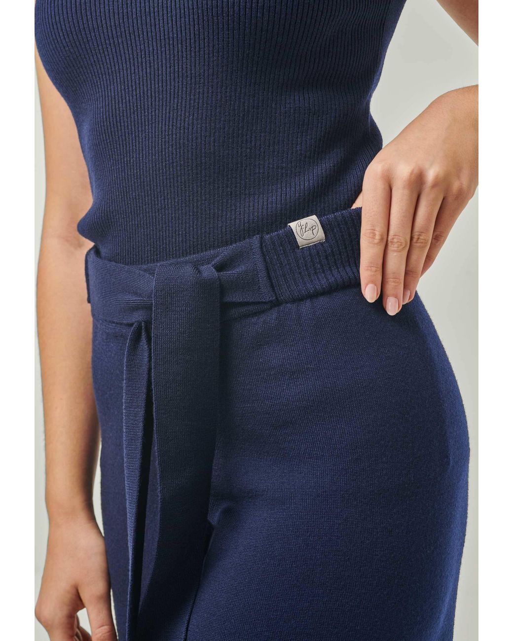YOU LOOK PERFECT Blue Pants Bailey, Wide Lounge Pants For Ladies